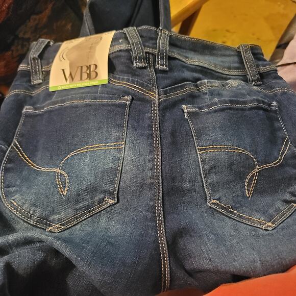 YMI Women's Junior Wannabettabut High Rise Super Flare Denim Jeans Size 1/25 NEW - Picture 6 of 6